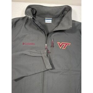 Columbia Virginia Tech Jacket Men L Fleece Line Ascender Softshell Hoakies NCAA